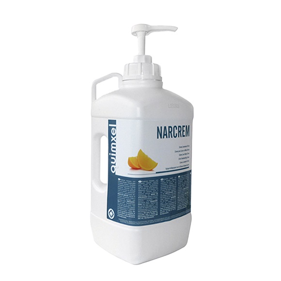 NARCREM. Crema lavamanos microparticulas naranja botella de 5 litros.                                                                                                                                                                                     